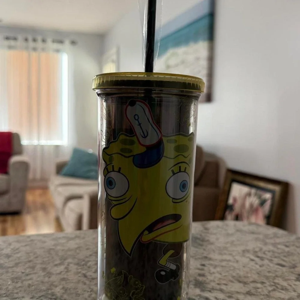 SpongeBob tumblers with straw -‎ New